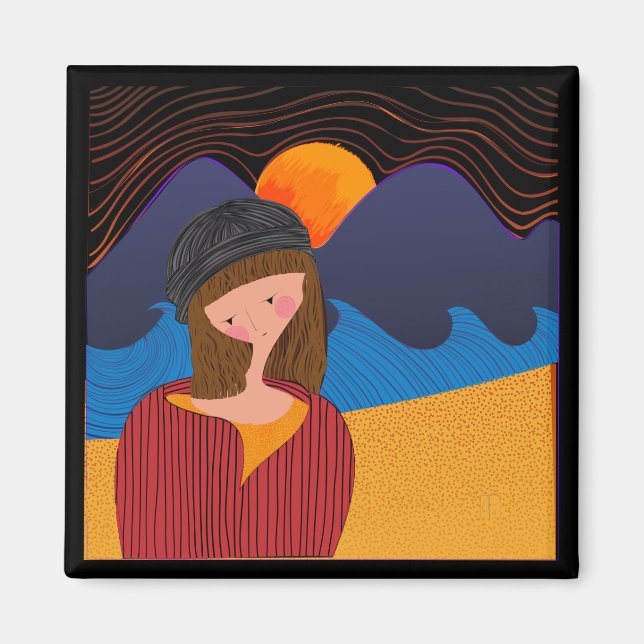 Woman News Magnet (Front)