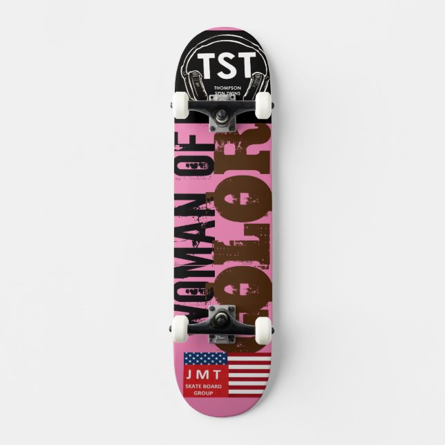 WOMAN OF COLOR Skateboard (Front)