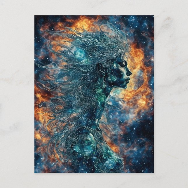 Woman of the Stars Postcard (Front)