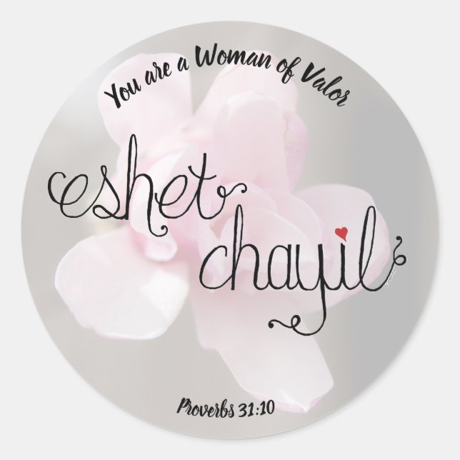 Woman of Valour Stickers (Front)