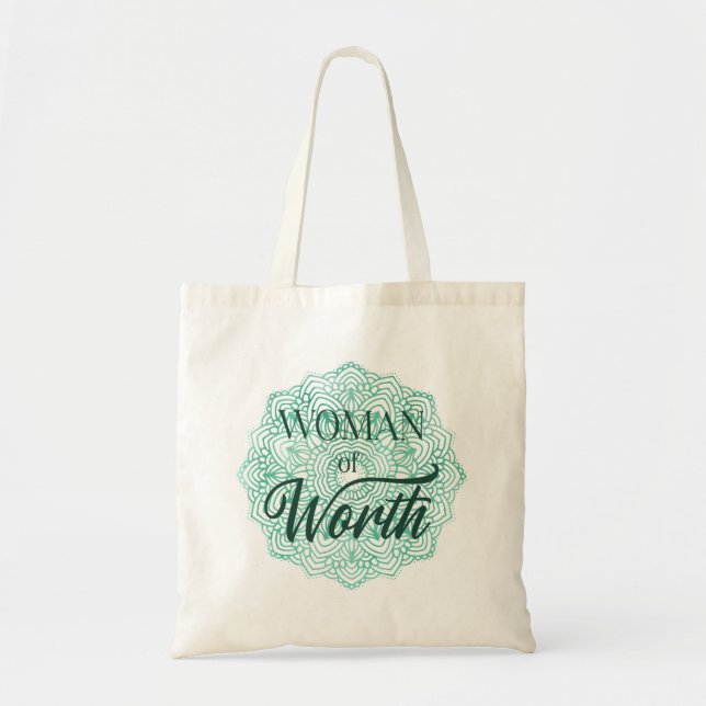 Woman of Worth Tote Bag (Front)