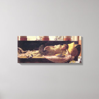 Woman on Couch Canvas Print