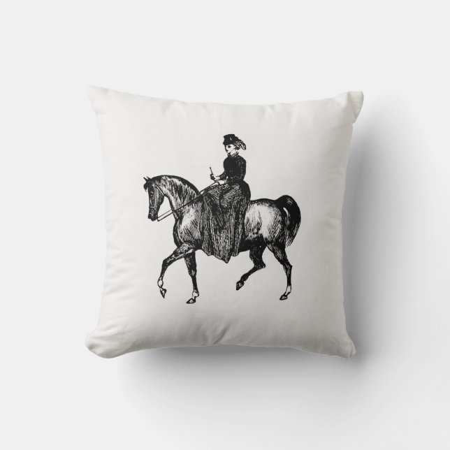Woman on Horseback Cushion (Front)