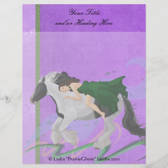 Woman on Horseback Letterhead (Front)