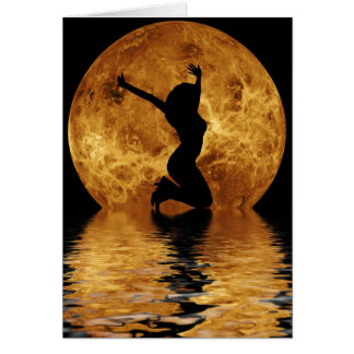 woman on moon