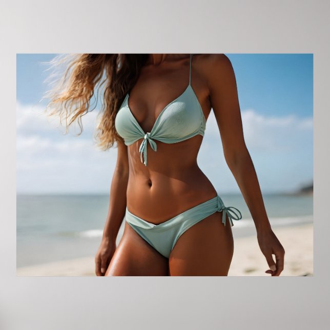 Woman on the beach poster (Front)