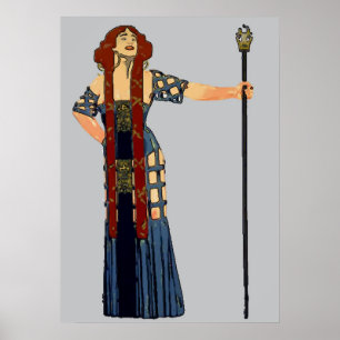 Woman Opera Style Poster