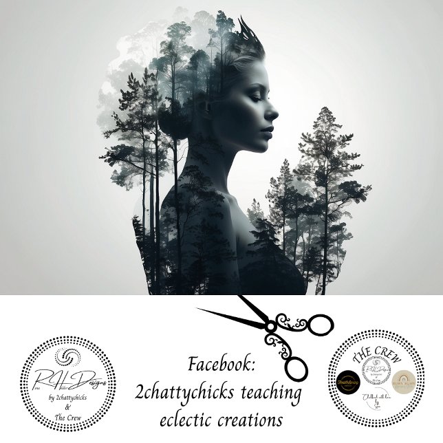 Woman Over Exposed Forest Decouapge Tissue Paper (Creator Uploaded)