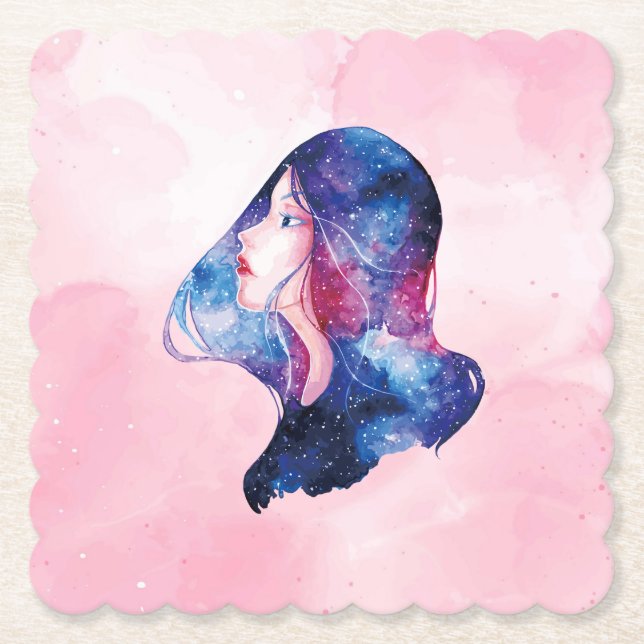 Woman Paper Coaster (Front)