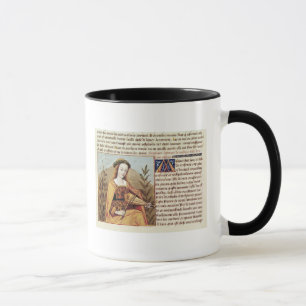 Woman playing a viol mug