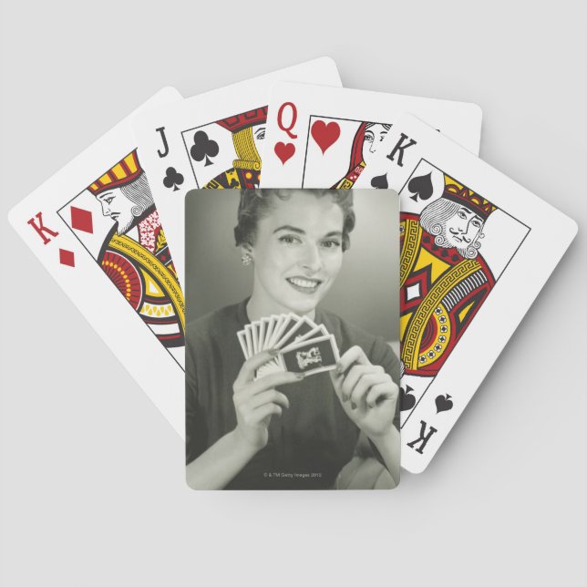 Woman Playing Cards (Back)