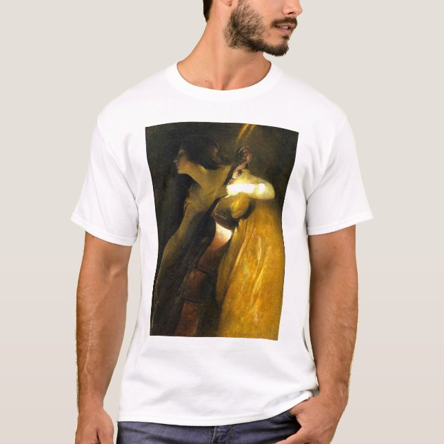 Woman Playing Cello T-Shirt (Front)