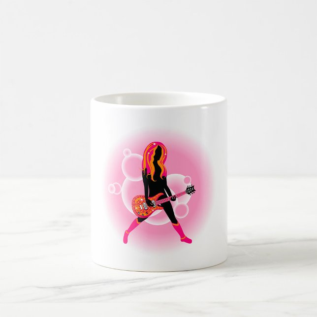 Woman Playing Guitar Coffee Mug (Creator Uploaded)