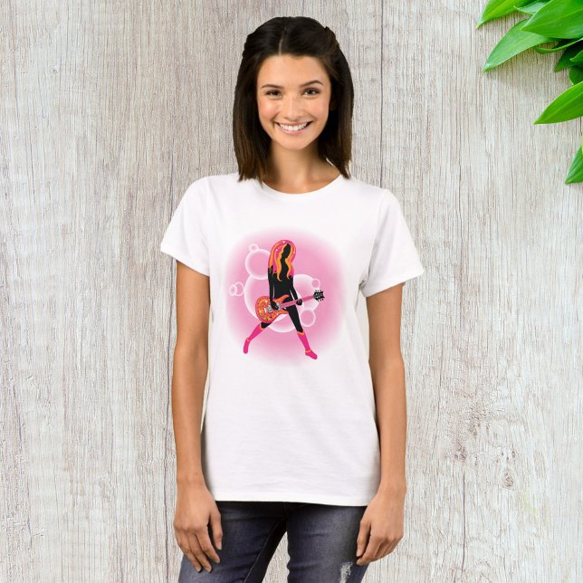 Woman Playing Guitar T-Shirt (Creator Uploaded)