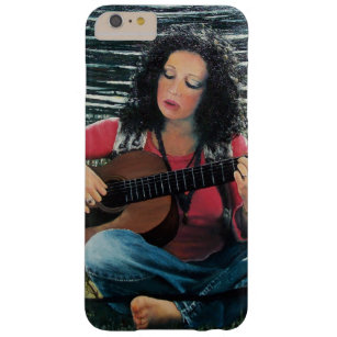 Woman Playing Music With Acoustic Guitar Barely There iPhone 6 Plus Case