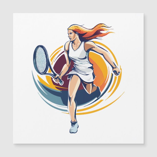 woman playing tennis (Front)