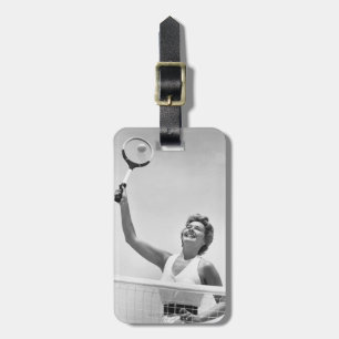 Woman Playing Tennis 2 Luggage Tag