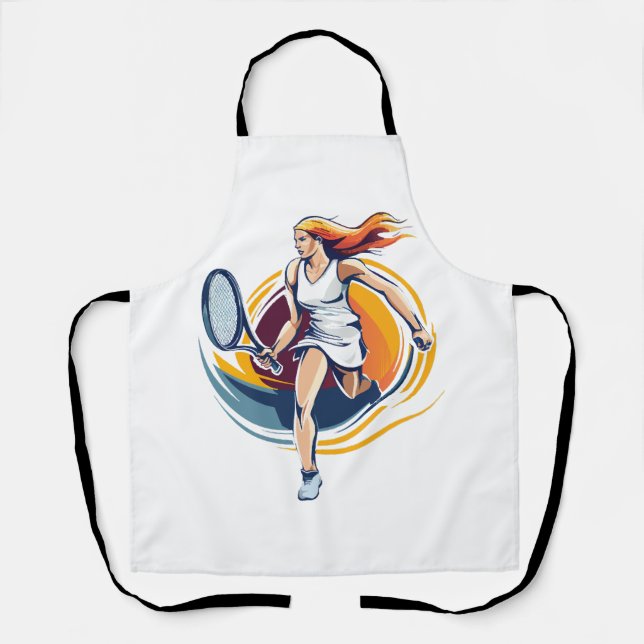 woman playing tennis apron (Front)