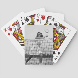 Woman Playing Tennis Cards