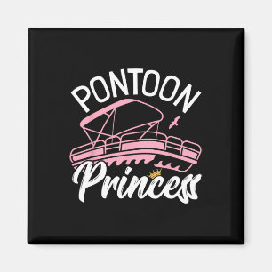 Woman Pontoon Boat Girl I Pontoon Princess Pontoon Magnet