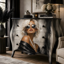 Woman Portrait Black White Glamour