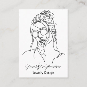 Woman Portrait Business Card