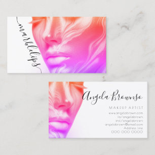 Woman Portrait Photo Business Card