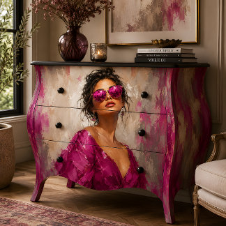 Woman Portrait Pink Sunglasses Glamour Tissue Paper