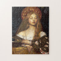 Woman Portrait Pre-Raphaelite Fine Art Painting