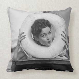 Woman Posing 3 Cushion
