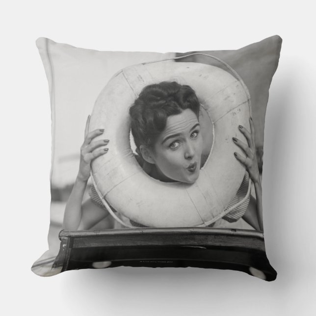 Woman Posing 3 Cushion (Front)