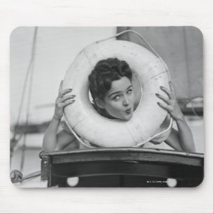 Woman Posing 3 Mouse Pad