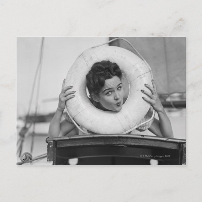 Woman Posing 3 Postcard (Front)