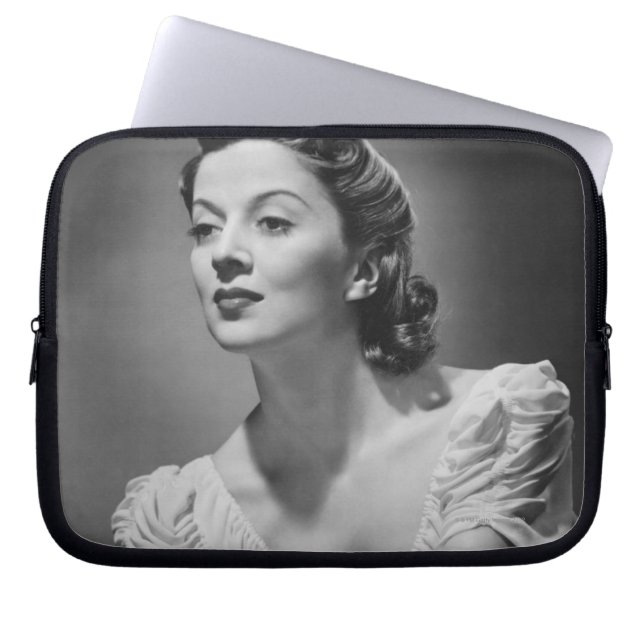 Woman Posing in Studio Laptop Sleeve (Front)