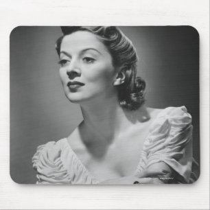 Woman Posing in Studio Mouse Pad