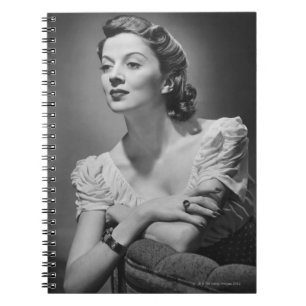 Woman Posing in Studio Spiral Notebook