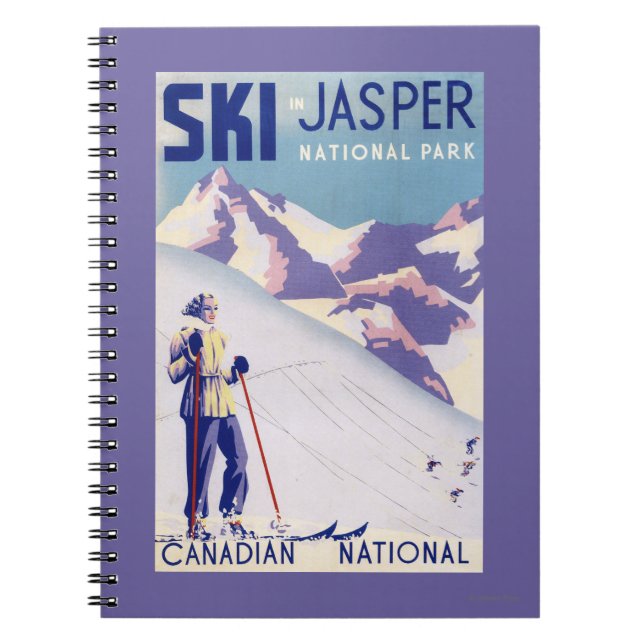 Woman Posing Open Slopes Poster Spiral Notebook (Front)