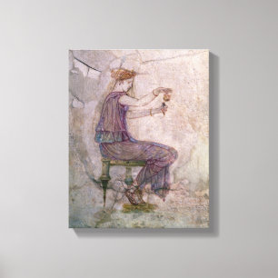 Woman Pouring Perfume into a Phial Canvas Print
