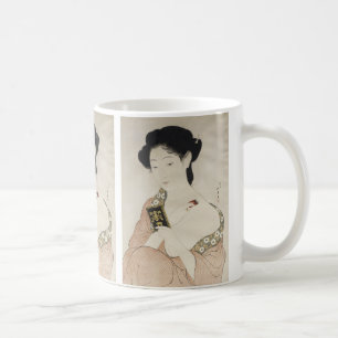 Woman Powdering Her Neck by Hashiguchi Goyo Coffee Mug