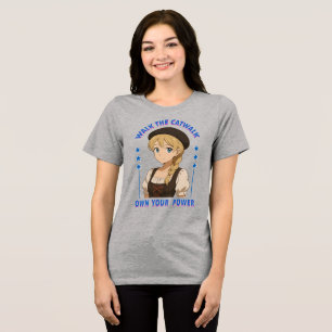 woman power Tri-Blend shirt