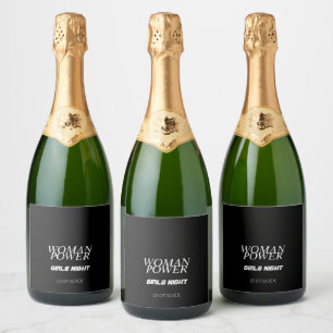 WOMAN POWER WINE LABEL