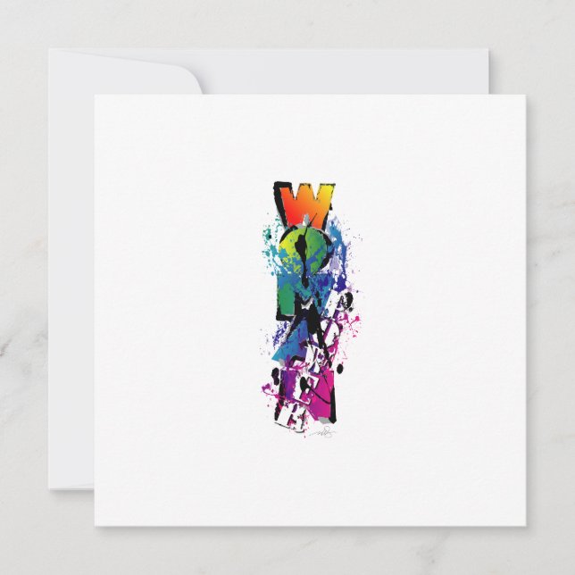 Woman Power Worn Proud Invitation (Front)