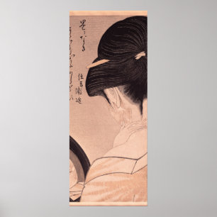 Woman Putting on Make-up Poster