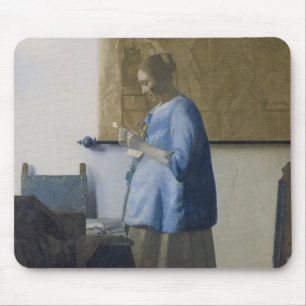 Woman Reading a Letter, c.1662-63 (oil on canvas) Mouse Pad