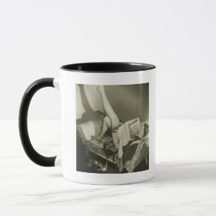 Woman Reading Magazine Mug