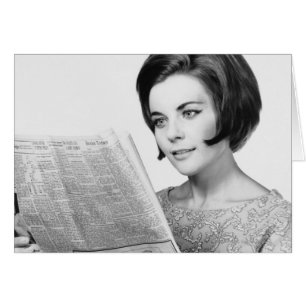 Woman Reading Newpaper