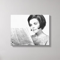 Woman Reading Newpaper