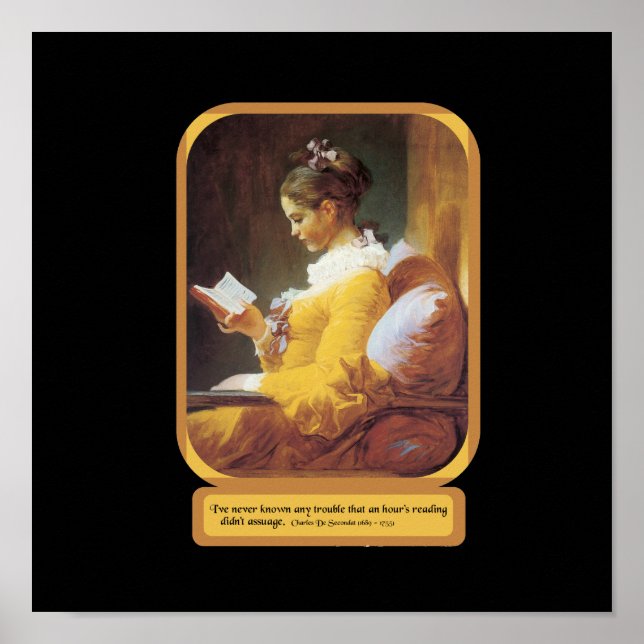 Woman Reading Poster (Front)