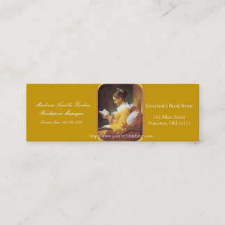 Woman Reading  Regular Business Card