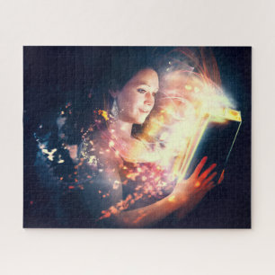 Woman Reads a Book Jigsaw Puzzle